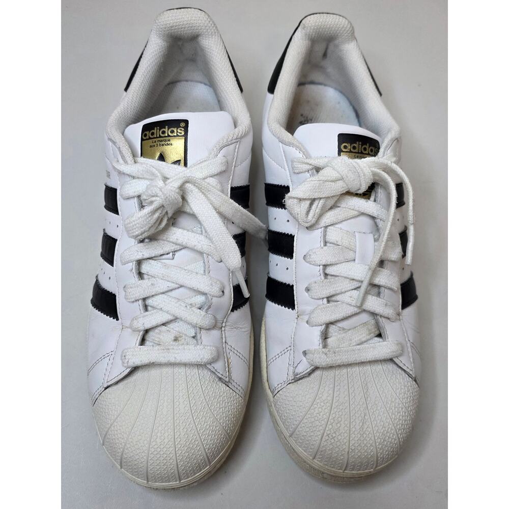 Adidas Superstar Originals Low-Top Shell Toe Men's Sneaker White Black Size 9